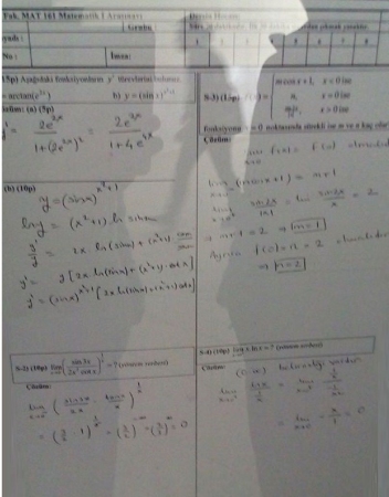 Matematik -1 Vize Soruları ve Çözümleri -2017