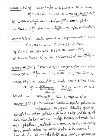 Makine Mühendisliğine Giriş Vize Soruları ve Cevapları