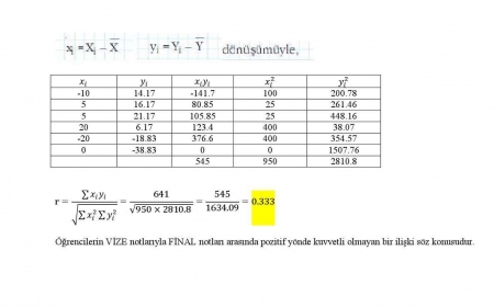 Mühendislikte İstatistik Dersi Final Soruları ve Cevapları -2017