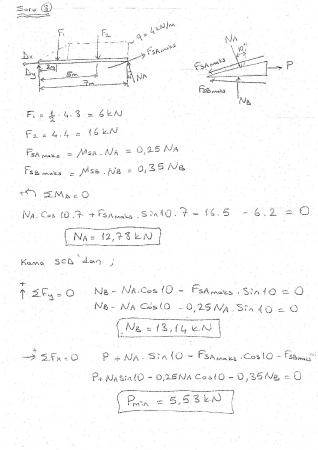 Statik Dersi Final Soruları ve Cevapları -2017