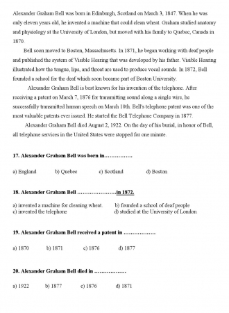 İngilizce Dersi Vize Soruları