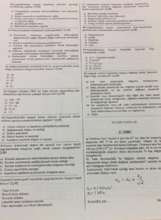 Metalogrofi Dersi Final Soruları