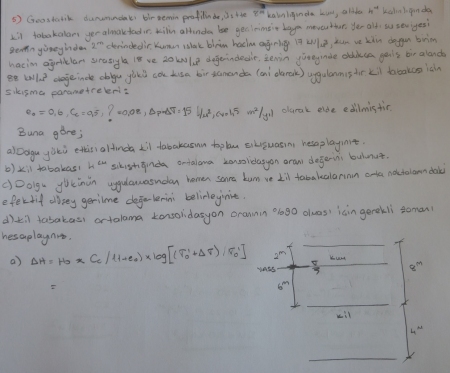 Zemin Mekaniği -1 Sınav Soruları ve Çözümleri