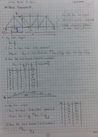 Yapı Statiği -1 Çalışma Soruları ve Çözümleri -Dokuz Eylül Üniversitesi