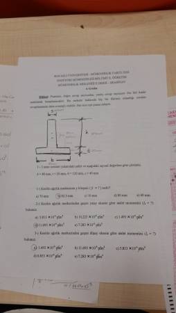 Mühendislik Mekaniği-2 Vize Soruları
