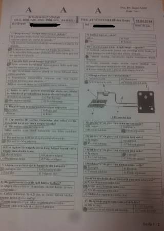 İmalat Yöntemleri Vize Soruları