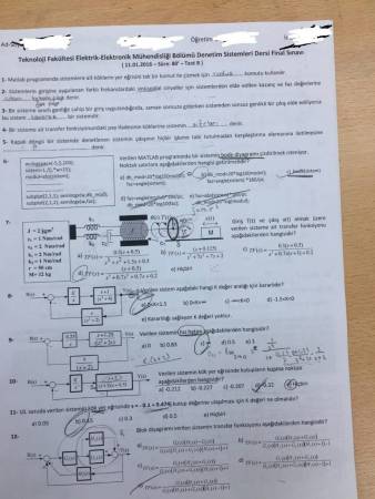 Denetim Sistemleri Final Soruları