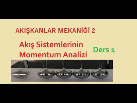 Ders - 14 ( Akış Sistemlerinin Momentum Analizi - Akışkan Gücü )