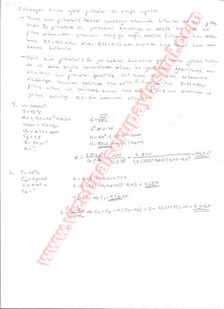 İçme Suyu Arıtımı Final Soruları Ve Cevapları