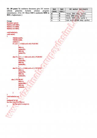 Milroişlemciler-1 Vize Soruları Ve Cevapları-2013