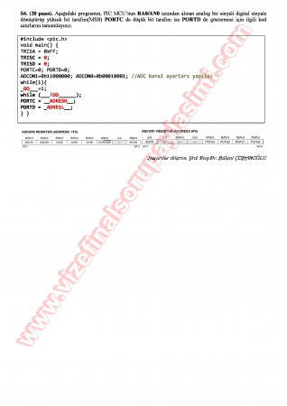 Milroişlemciler-1 Vize Soruları Ve Cevapları-2013
