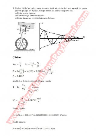 Mekanik Titreşimler Vize Soruları Ve Cevapları-2011
