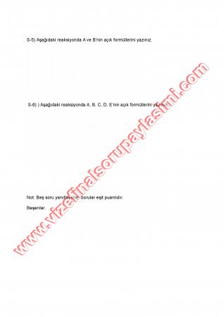 Organik Kimya-2 Vize Soruları-2008