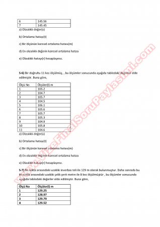 İstatistik Ara Sınav Çalışma Soruları 2014