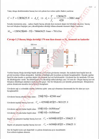 Betonarme-1 Bütünleme Soruları Ve Cevapları