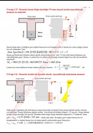 Betonarme-1 Bütünleme Soruları Ve Cevapları