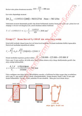 Betonarme-1 Bütünleme Soruları Ve Cevapları