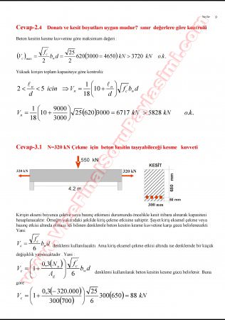 Betonarme-1 Bütünleme Soruları Ve Cevapları