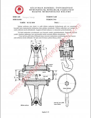 Transport Tekniği Sınav Soruları Ve Cevapları