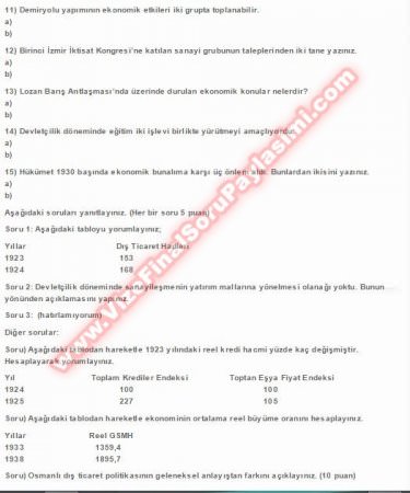 Türkiye Ekonomisi Aziz Konukman Vize Soruları -2013