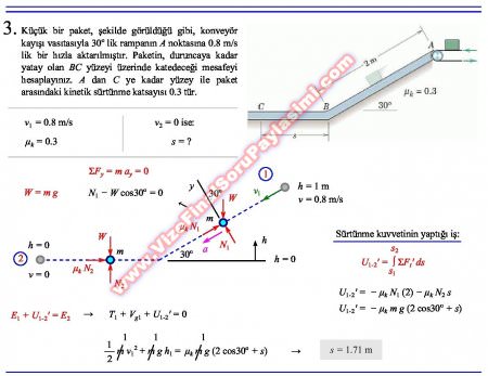 Dinamik Dersi Bütünleme Soruları ve Cevapları