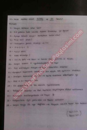 Pedodonti 2.Vize Soruları