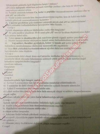 Pedodonti 2.Vize Soruları Ve Cevapları