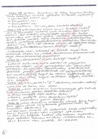 Protetik Diş Tedavisi 1.Vize Soruları