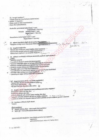 Protetik Diş Tedavisi Çıkmış Sorular 2