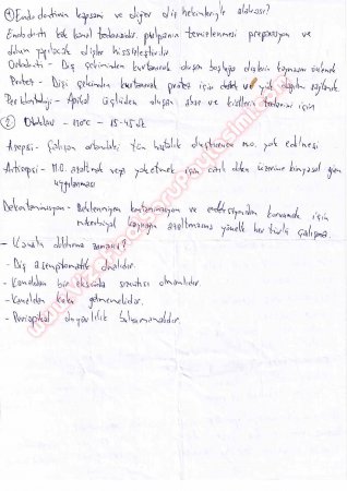 Endodontiye Giriş Çalışma Soruları