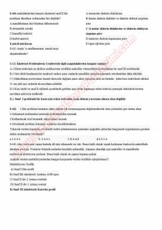 Ortodonti Çalışma Soruları