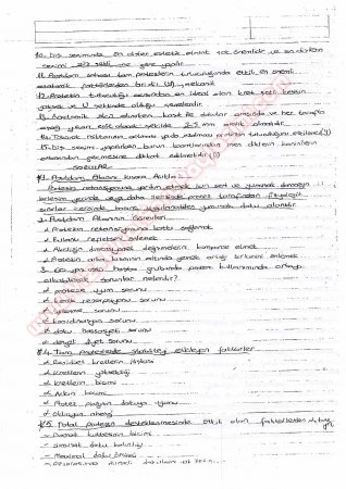 Protetik Diş Tedavisi Çalışma Soruları