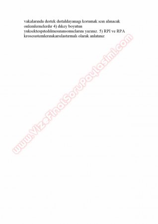 Protetik Diş Tedavisi Çalışma Soruları 2