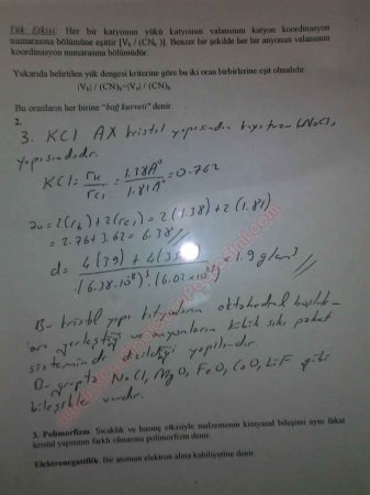 Seramik Malzemelerin Yapısı ve Özellikleri 1. Vize Soruları